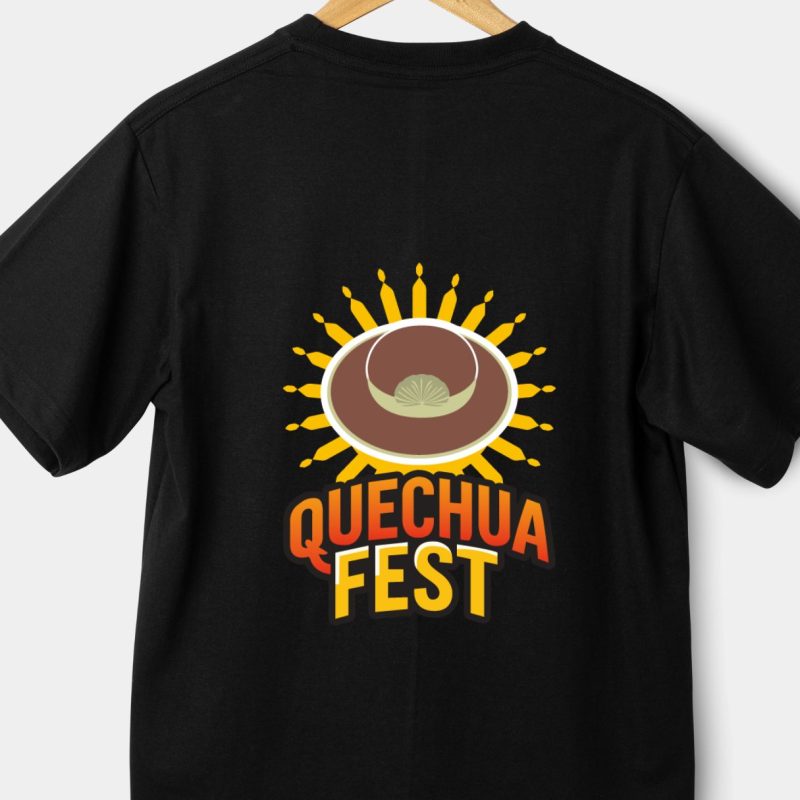 POLO OFICIAL QUECHUA FEST  - COLOR NEGRO